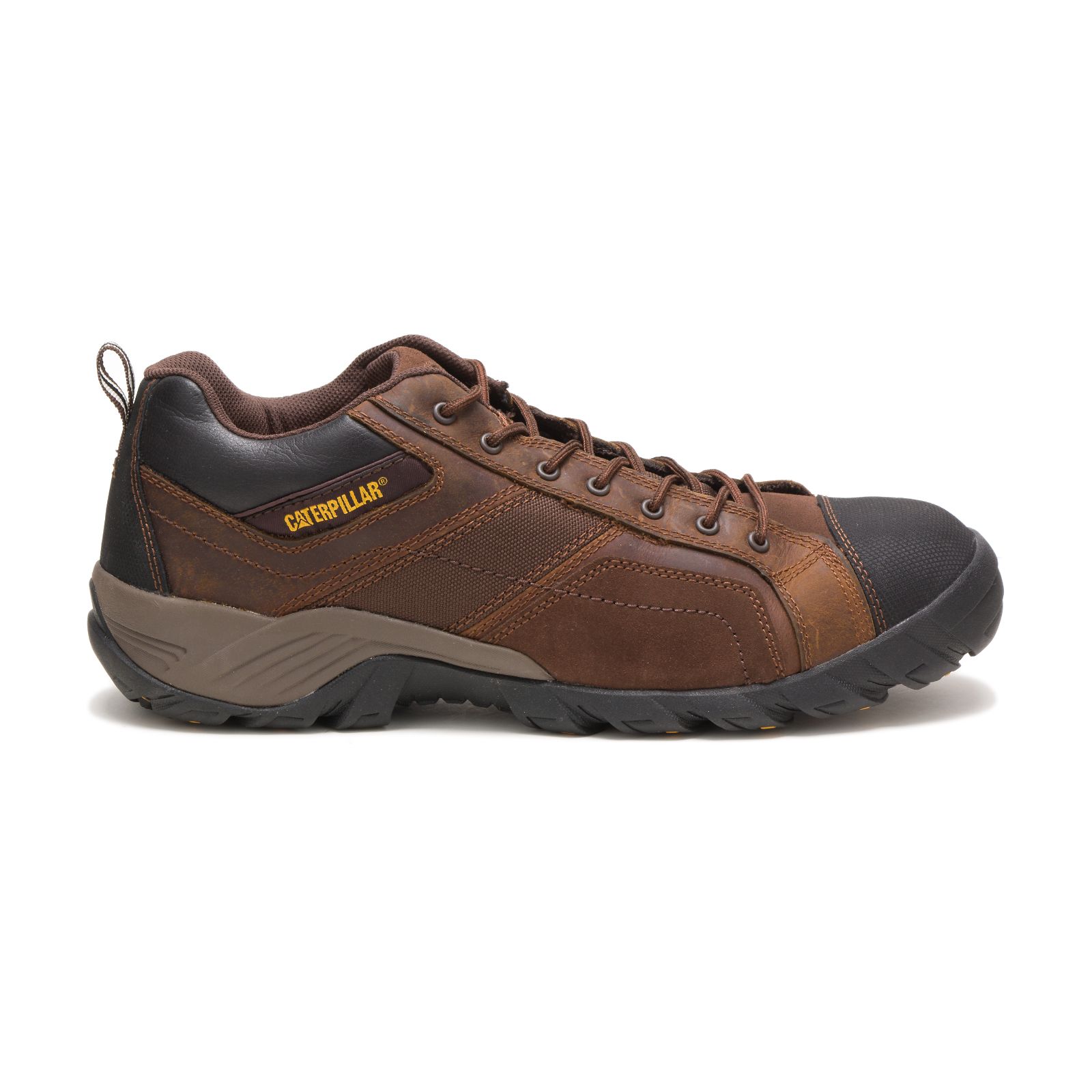 Caterpillar Shoes South Africa - Cat Men's Argon Composite Toe Work Shoes Dark Brown XN7863149